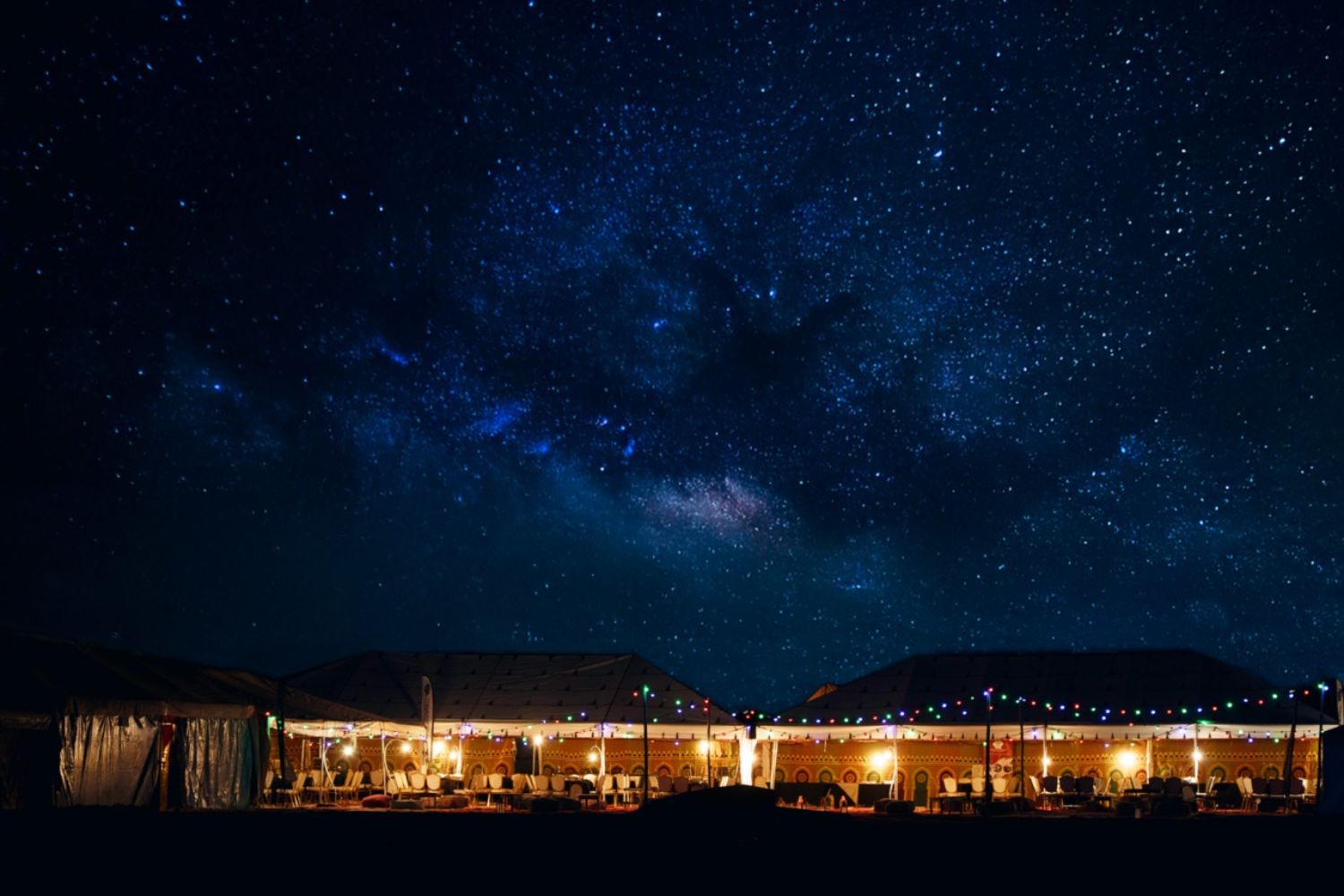 L’ambiance apaisante du bivouac la nuit