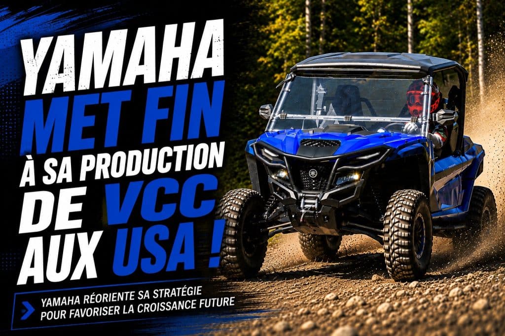 Yamaha met fin à sa production de VCC aux USA